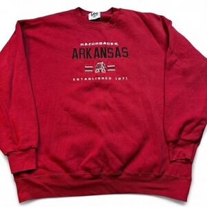 Vintage Arkansas‎ Razorbacks collegiate crewneck sweatshirt size XL